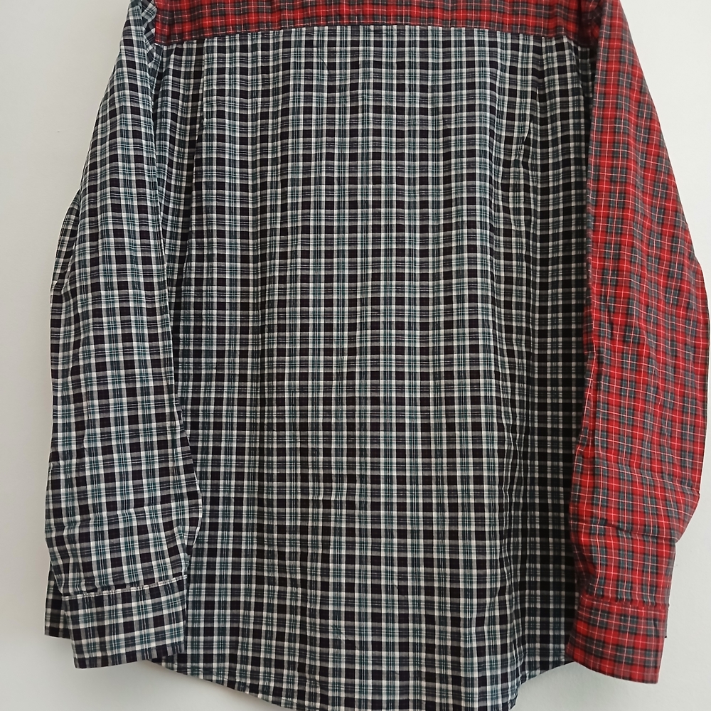 St. John's Bay Red and Black Plaid Button Down Shirt Size XXL New $20 - Picture 8 of 12